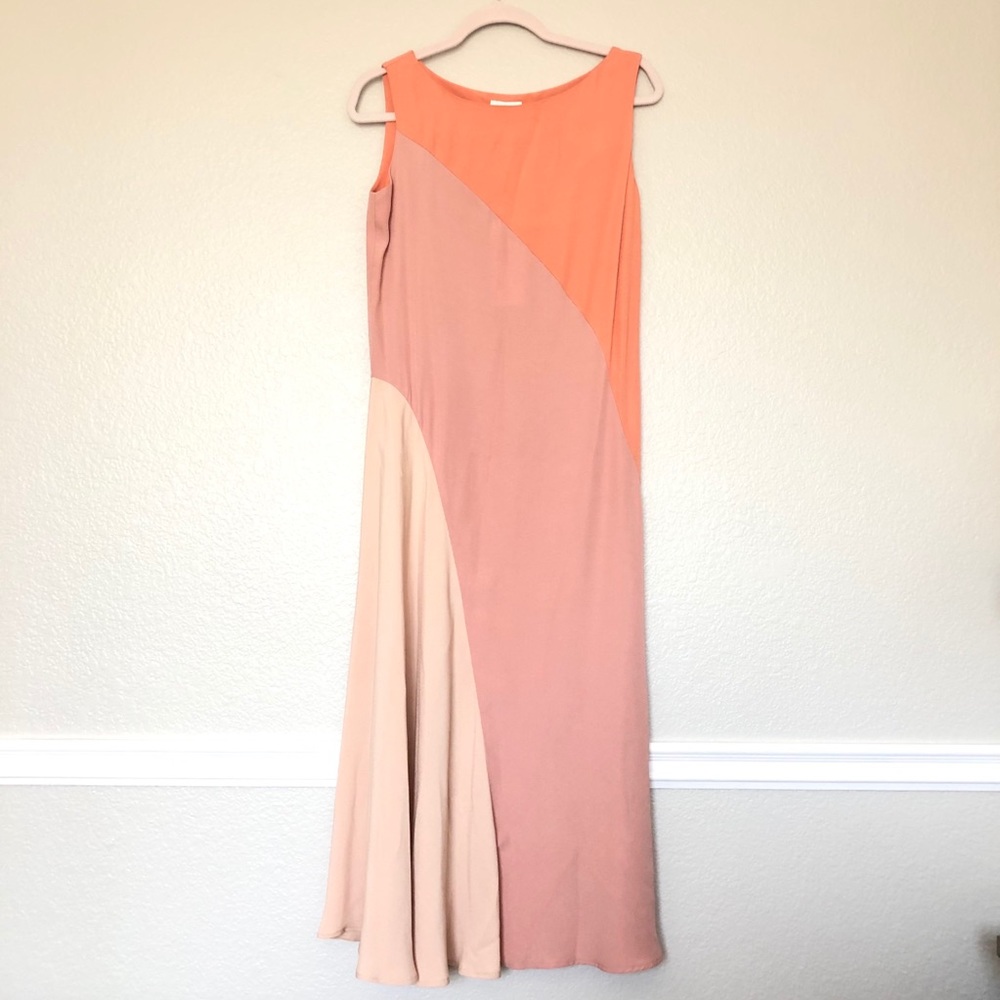 MIDI Elegant flowy multicolored dress